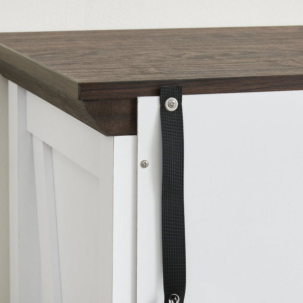 English Elm 6 Drawer Dresser with Wood Grain Finish, Anti-Tip, Smooth Metal Rails & Modern Handles 45.67"L x20.67"W W2275P149783