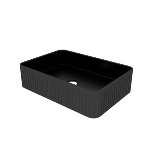 English Elm Bb17, Glossy Black Ceramic Vessel Basin for Modern Bathroom Vanity Countertop W1865P356025