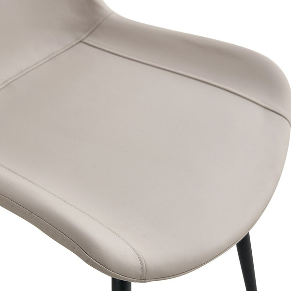 English Elm Table Set With Modern Grey Marble Mdf Top & Cushioned Chairs - Stylish, Durable, And Easy To Assemble W1151S03989-GIGA