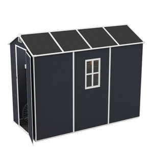 English Elm Campcraft Outdoor Resin Storage Shed with Hd Windows Uv Resistant Polypropylene Build W1598S00027