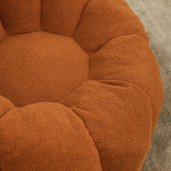 English Elm Bean Bag Lounge Chair Faux Fur Memory Foam Armrests Ergonomic Seat for Adults W2200P239873
