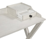 OSP Home Furnishings Barton Desk in White Wash finish  White Wash