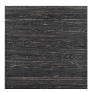 English Elm Dining Round 5-Piece Table Set with Solid Wood Chairs, Linen Upholstery, Industrial Modern Style Black+ Gray W487P333509