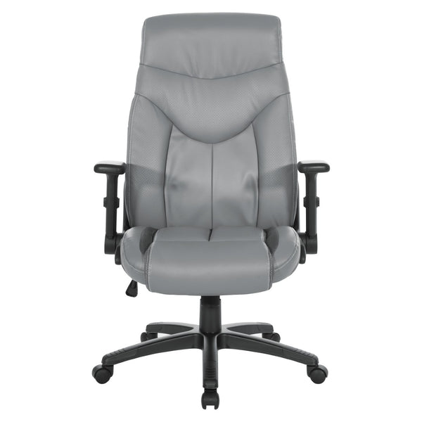 OSP Home Furnishings Exec Bonded Leather High Back Office Chair with Lumbar Support and Ergonomic Adjustability EC90200-EC42
