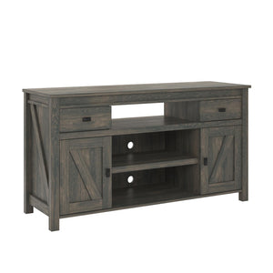English Elm Farmington Rustic Barn Wood Tv Stand with Sliding Doors and Drawer Storage B2733S00022