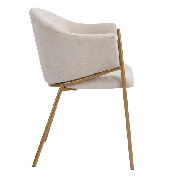English Elm Modern Velvet Dining Chairs with Gold Metal Frame Glamorous Set of Two N776P224512D