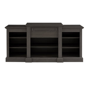 English Elm Media Console Large Grey TV Stand for 65" TVs with Ample Storage, 5 Adjustable Shelves & Cable Management W1758P206559