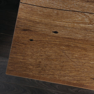 English Elm Dresser, Contemporary Brown Finish With Deep Drawers & Sleek Metal Handles For Modern Storage Solutions B356P402624