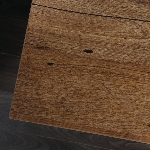 English Elm Dresser, Contemporary Brown Finish With Deep Drawers & Sleek Metal Handles For Modern Storage Solutions B356P402624