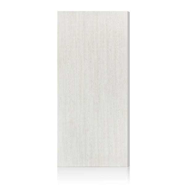 English Elm 36 in Flush Interior Door Slab White Melamine Hollow Core Composite Modern Finish B2763P486368