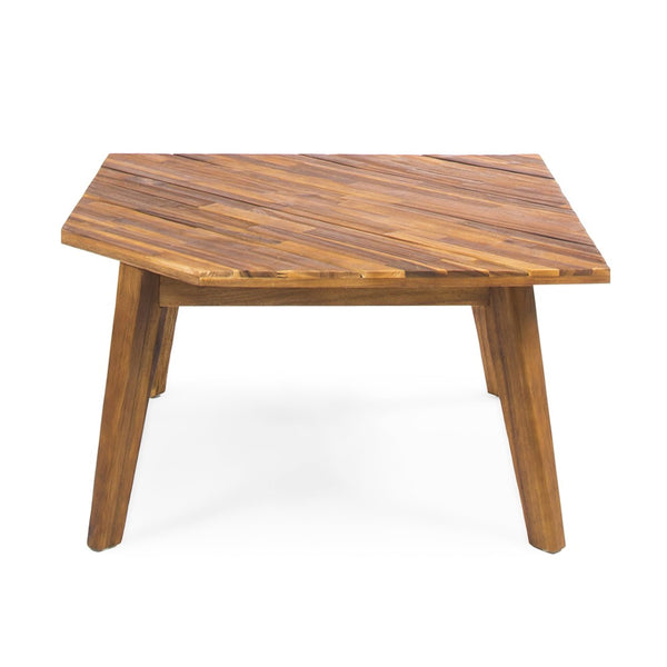 English Elm Hillcrest Solid Acacia Corner Sofa with Built-in Side Table for Outdoor Living 61288.00TSETSBWHI