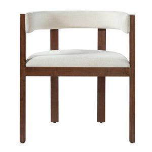 English Elm Bar Stools Set of 2 Rubberwood Barrel Back Counter Height Kitchen Island Seating Beige N771P375072D