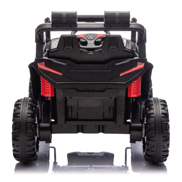 English Elm 24v 400w Kids Electric Utv Ride on with Remote Bluetooth Led Suspension Cockpit Pink W1578P284294