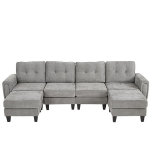 English Elm Swivel Barrel Accent Chair Chenille Tufted Round Club Seat for Living Room Lounge N719S002250E