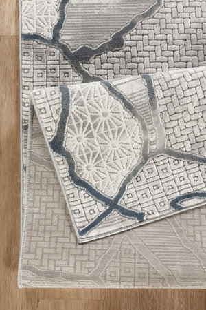 English Elm Geometrix Gray Area Rug 2 Ft. 7 In. X 9 Ft. 10 In. – Stylish, Durable, Kid & Pet-Friendly Design! B186P316836