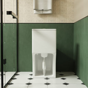 English Elm 1.1/1.6 Gpf One-piece Elongated Ceramic Toilet Skirted Base Comfort Height Soft Close B2724P248740