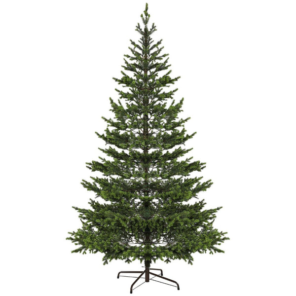 English Elm 7ft Sparse Artificial Cedar Tree with Pe Foliage Led Lights and Hinged Branch Design T3971P400959