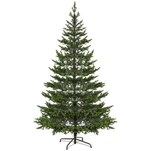 English Elm 9ft Sparse Artificial Cedar Christmas Tree with Pe Needles and Sturdy Steel Base T3971P400648