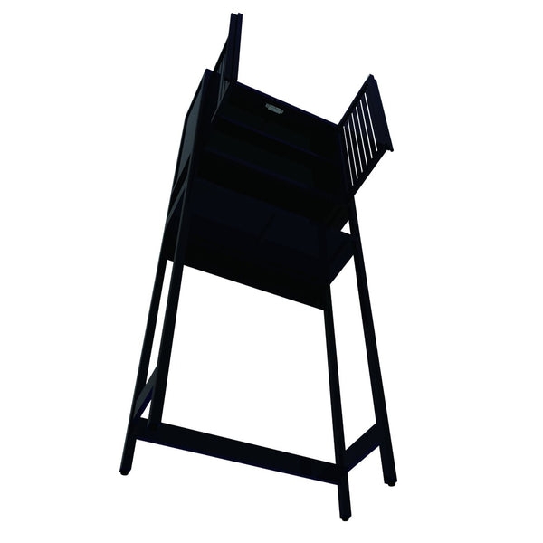 English Elm Toilet Side Bamboo Tower with Louvered Doors Open Shelf Freestanding Bathroom Organizer W2207P334026