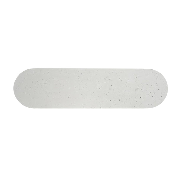 English Elm Christopher Knight Home® - Ellis 60" Modern Outdoor Concrete Dining Bench Terrazzo Top White Legs 600lb Capacity, 1 Bench N773P286004T