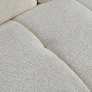 English Elm Premium Chenille High-back Sofa Solid Hardwood Frame Ergonomic Seat for Spacious Living Beige W1765S00137