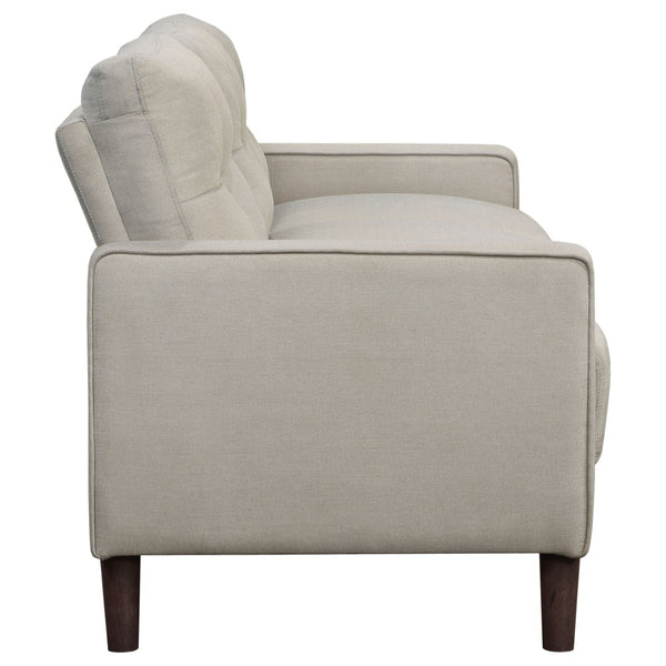 English Elm Harvey Tufted Fabric Sofa Set with Tapered Legs for Mid-century Living Rooms B062S01423