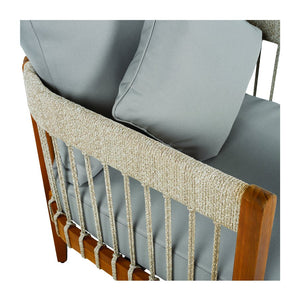 English Elm Christopher Knight Home® - 3 Pcs Set Acacia Wood Outdoor Lounge Chairs - Handwoven Rope, Water-Resistant Cushions, Boho Chic N767P265743G002_63163.00