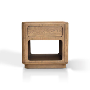 JLA Home Chapel Hill - End Table Chapel Hill Emil Driftwood Oak Finish with Drawer & Shelf, Contemporary Durable Accent CH120-0081