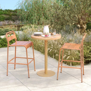 English Elm Christopher Knight Home® - Carmella Vibrant Outdoor Barstools Set Of 2 – Curvaceous Iron Design For Stylish Patio Seating N775P199822O