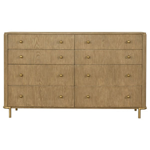 English Elm Stevie Sand Wash/Grey 4-Piece Queen Bedroom Set - Mid-Century Modern Style With Smart Storage Solutions B062S01175-GIGA