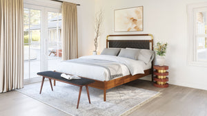 Zuo Modern Netz Queen Bed – Modern Chic Design With High-quality Materials For Stylish Home Décor Solutions Multicolor 100% Polyurethane,Rubberwood,Mdf,Plywood 110666-zuo-modern