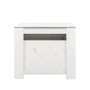 English Elm Multifunctional Extendable Console Table Up to 118.5in — Space-Saving Modern Desk to Dining Table W331P250559