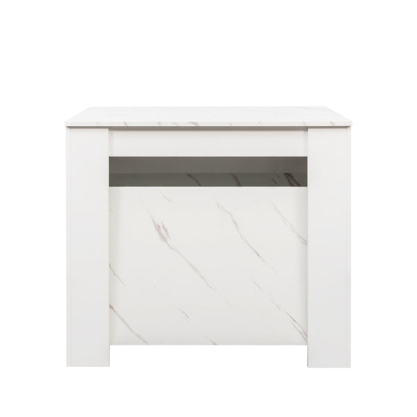 English Elm Multifunctional Extendable Console Table Up to 118.5in — Space-Saving Modern Desk to Dining Table W331P250559