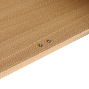 English Elm 72" Freestanding Bathroom Vanity with Double Resin Sink, Original Oak Finish, 4 Doors & 6 Drawers, Soft-Close W1972P315234