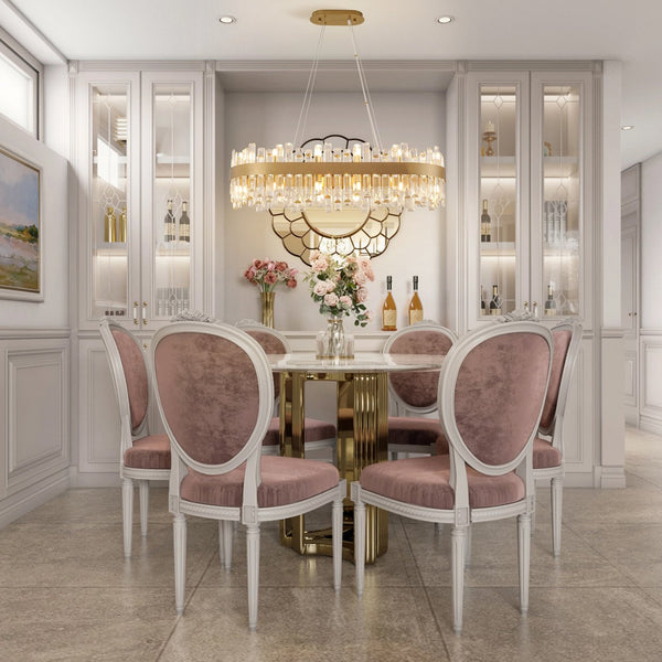 English Elm 36-Inch Modern Luxury Gold Crystal Chandelier with 24 Lights, Adjustable Height, Brass Frame, Elegant Centerpiece W2869P218651