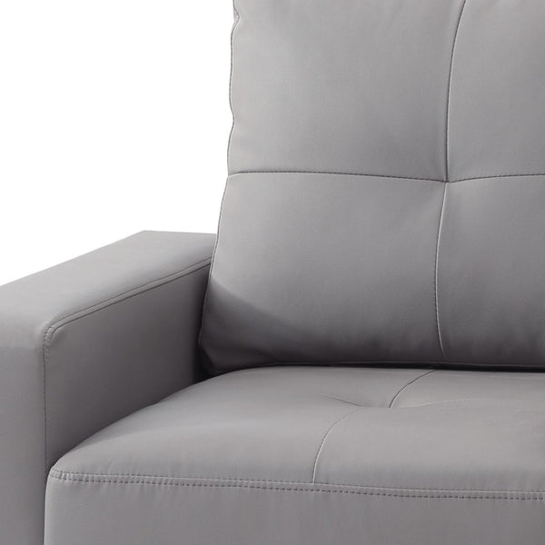 English Elm Cozy Gray Upholstered Club Chair with Track Arms for Reading Nooks and Living Rooms B078108258