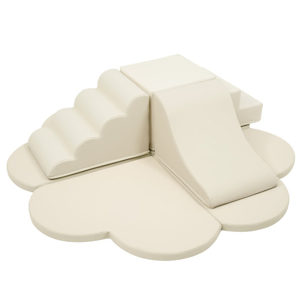 English Elm Soft High-density Foam Climbing Blocks 6-piece Toddler Play Set for Playroom Beige N710P414923K