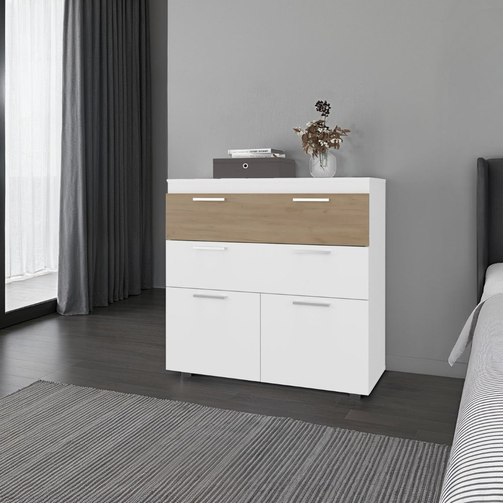 English Elm Aralia Four Drawer Dresser Natural Oak Finish Scandinavian Bedroom Storage B097P474284