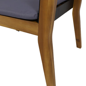 English Elm Christopher Knight Home® - SOHO Teak Club Chair Set of 2 - Acacia Wood Frames, Water-Resistant Cushions, Modern Industrial Outdoor Seating 67975.00DGRY