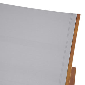 English Elm Christopher Knight Home® - OUTDOOR Chaise Lounge with Acacia Wood Frame and Breathable Mesh Seating for Durable Outdoor Comfort Grey,Natural 63.5 L x 31.25 W x 6 H N776P286344E