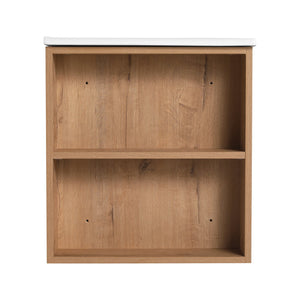 English Elm 36" Wall Mounting Bathroom Vanity with Soft-Close 2/3 Drawers, Adjustable Side Shelf, Water-Resistant Finish W999P168519