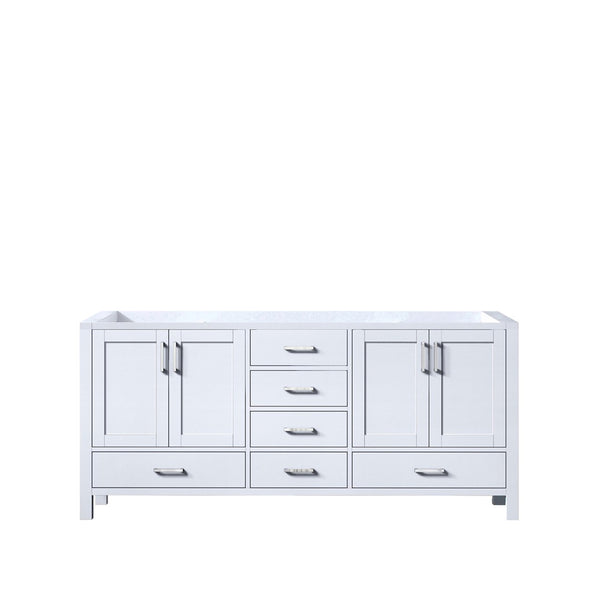 English Elm White Double Bath Vanity With Soft-Close Drawers, 72" Wide, Perfect For Family Bathrooms & Storage B2731P258899-GIGA