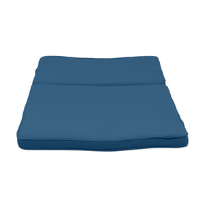 English Elm Christopher Knight Home® - NADINE Chaise Lounge Cushion – Waterproof Outdoor Patio Seat Pad with Removable Zipper Cover, Durable Wood-Core Comfort Blue 63493.00CUSH-BLU
