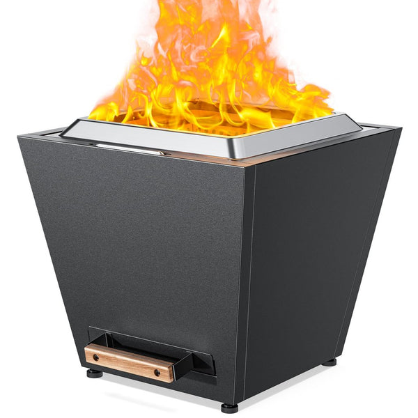 English Elm Cyberpit 20" Portable Smokeless Fire Pit - Durable Stainless Steel, Easy Cleanup & Low-Smoke Design W944P272634