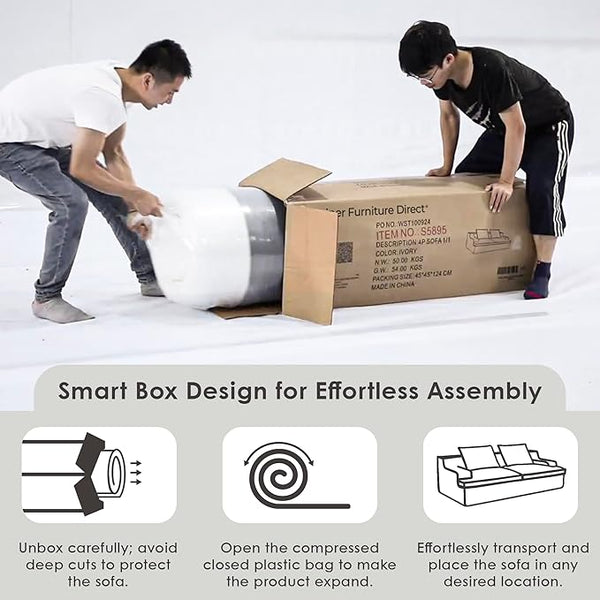 English Elm Nimbus Oversized Full Foam 4-Seater Sofa — 90" Wide Corduroy Comfort, No Assembly, Wide Arms, Ergonomic Black B2735P271455