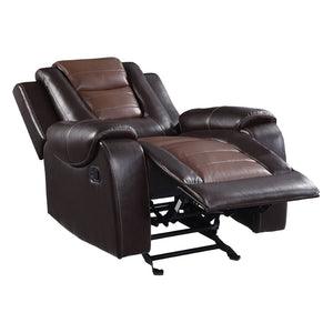 English Elm Modern Faux Leather Glider Recliner with Pocket Coil Support for Formal Living Rooms B011P228566