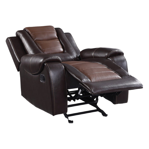 English Elm Modern Faux Leather Glider Recliner with Pocket Coil Support for Formal Living Rooms B011P228566