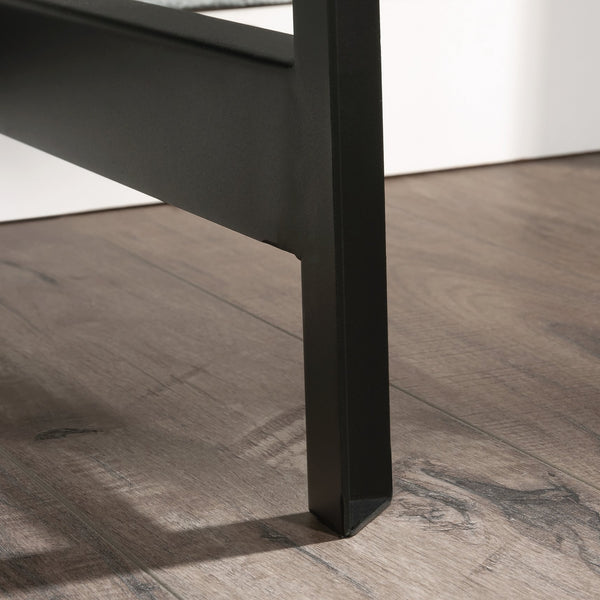 English Elm Computer Desk with Flip-Down Panel and Slide-Out Keyboard Tray, Built-In CPU Storage, Compact Durable Design Brown B356P367788