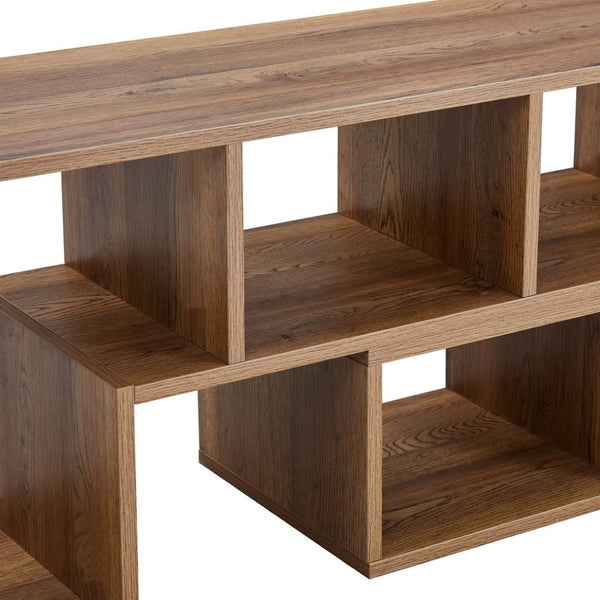 English Elm 2 Modular L-shaped Cube Tv Stand Open Bookcase Media Console for Living Room W3875P401499