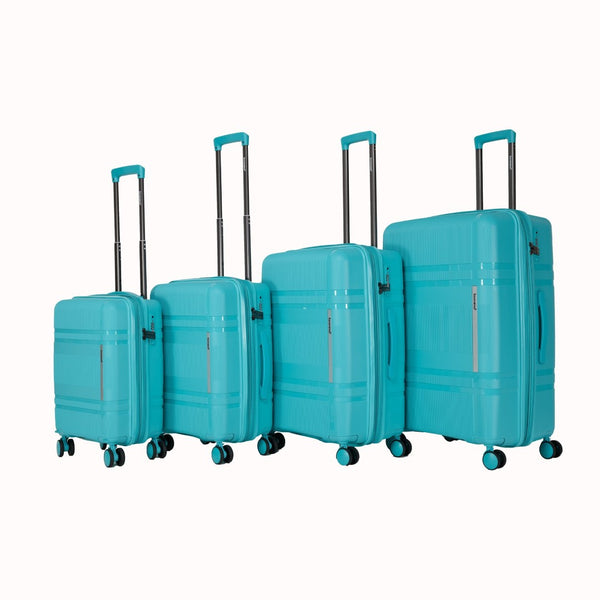 English Elm 6-piece Hard Shell Luggage Set Expandable Polypropylene Spinner Wheels Password Lock Travel T3292P330230